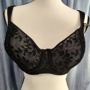Natori 38DD Full Fit sheer embroidered underwire bra NWT